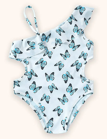 Butterfly Printed Bikini Swimsuit